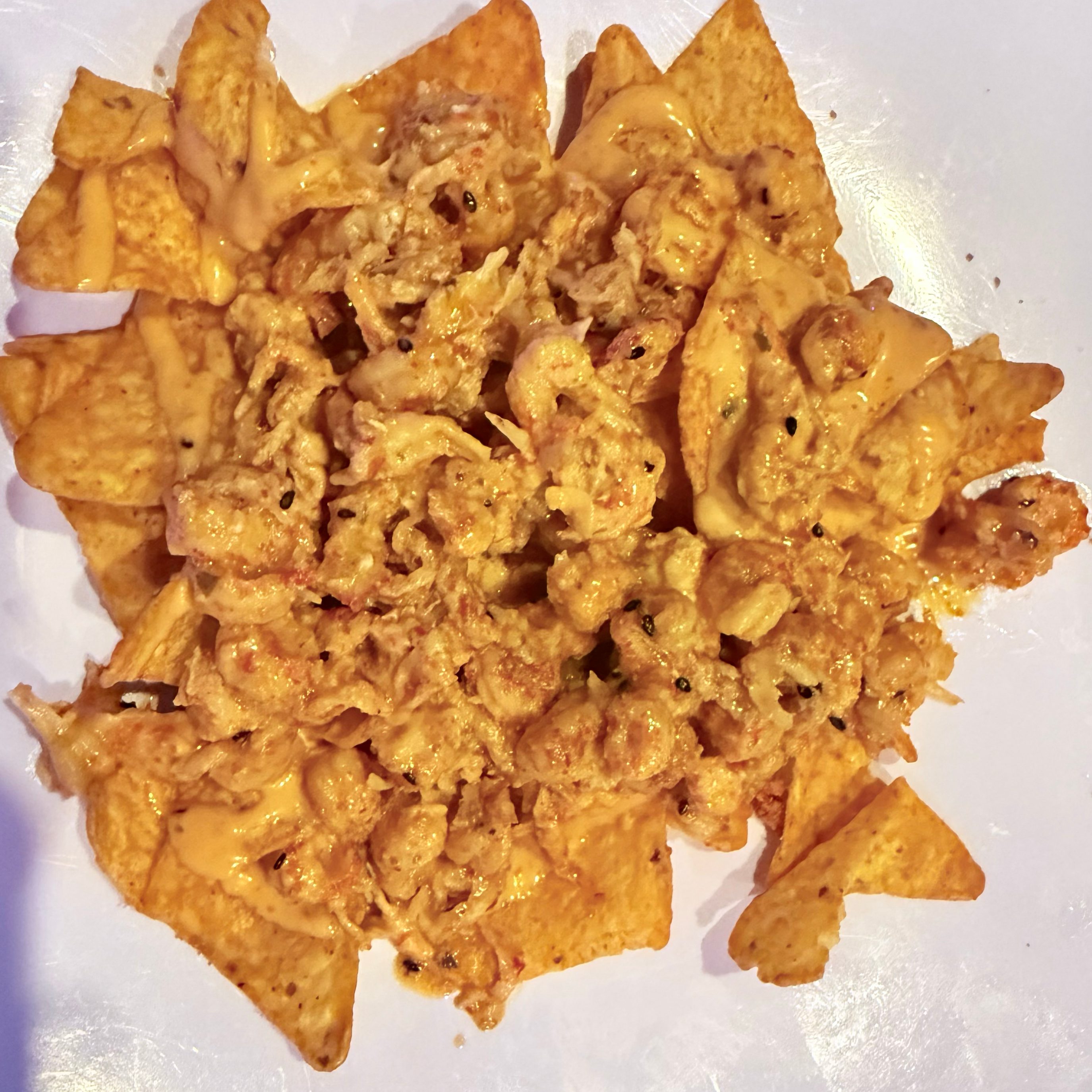 Spicy Crawfish Nachos.